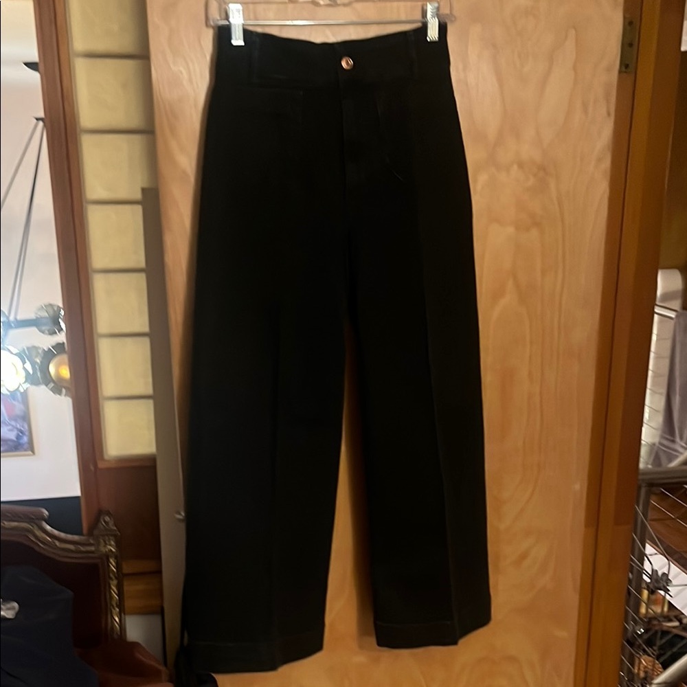 Pilcro Black Cotton Pants